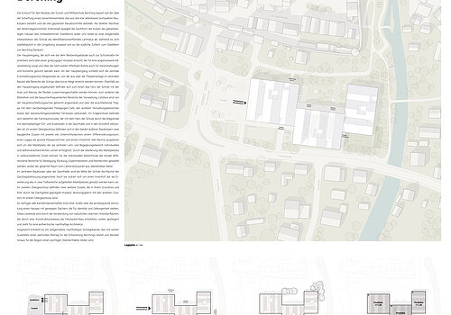 Präsentationsplan 1 Ersatzneubau Grund- und Mittelschule Berching; Quelle: SEHW Architektur GmbH