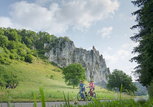 Auf dem GeoRadweg Altmühltal