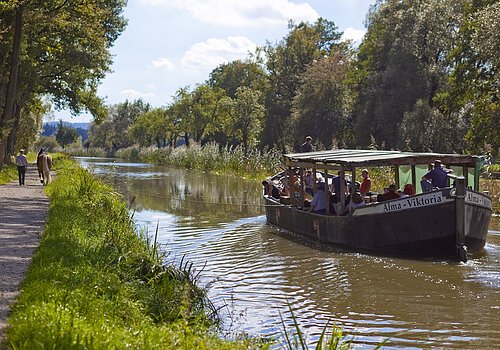 Treideln am König Ludwig Kanal